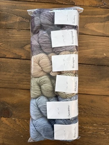 Miss Babs Yummy 2-Ply Toes Gradient Fingering Yarn Set “Down By The Bay”, 798 Yd image 2