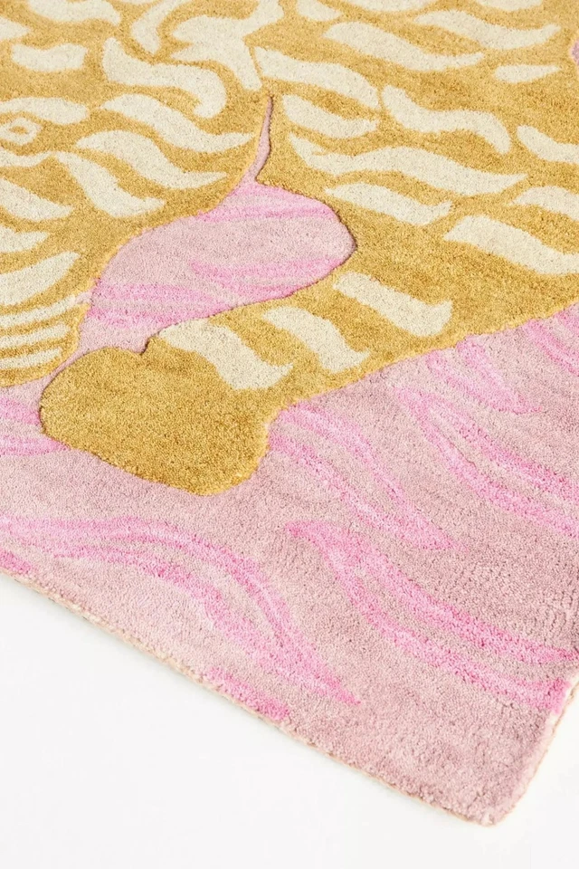 Anthropologie Tiger Handmade Tufted Wool Area Rug for living room office etc. - Image 3 of 3
