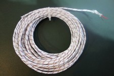 50 Ft 20 Awg 2 Conductor SPC Shielded Teflon/ PTFE Wire Black and Red