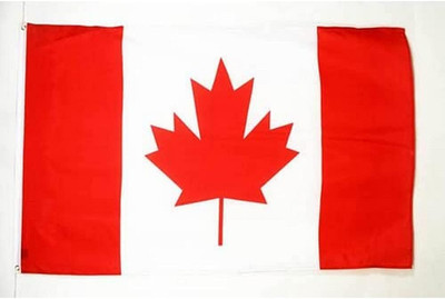 - Canada Flag - 2X3 Ft - 100D Polyester Canadian Banner with Two Metal Grommets