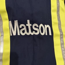 Matson Cargo Ship Red Cap Coveralls Work Long Sleeve New 50 RG Mens Chest 52 in