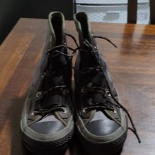 Converse Chuck Taylor All Star Men's 9 Black/Gray High Top Lace-Up Synthetic