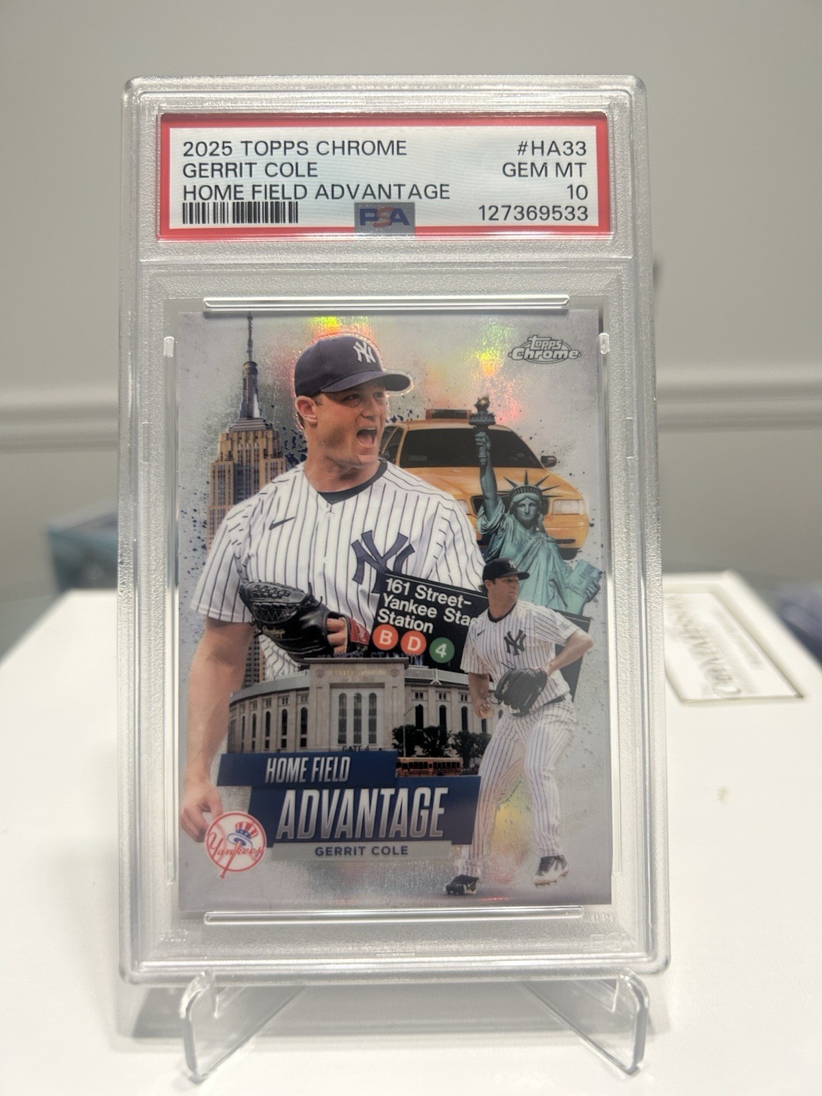 2025 *TOPPS CHROME* Home Field Advantage Gerrit Cole #HA-33 PSA 10 Yankees