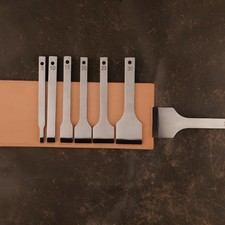 Leder Gerade Lochstanze Meißel Chromstahl DIY Schlitzschneider Werkzeug 1Stk