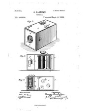 George Eastman Kodak Camera 1888 Vintage Patent Diagram Photo Reprint Wall Art