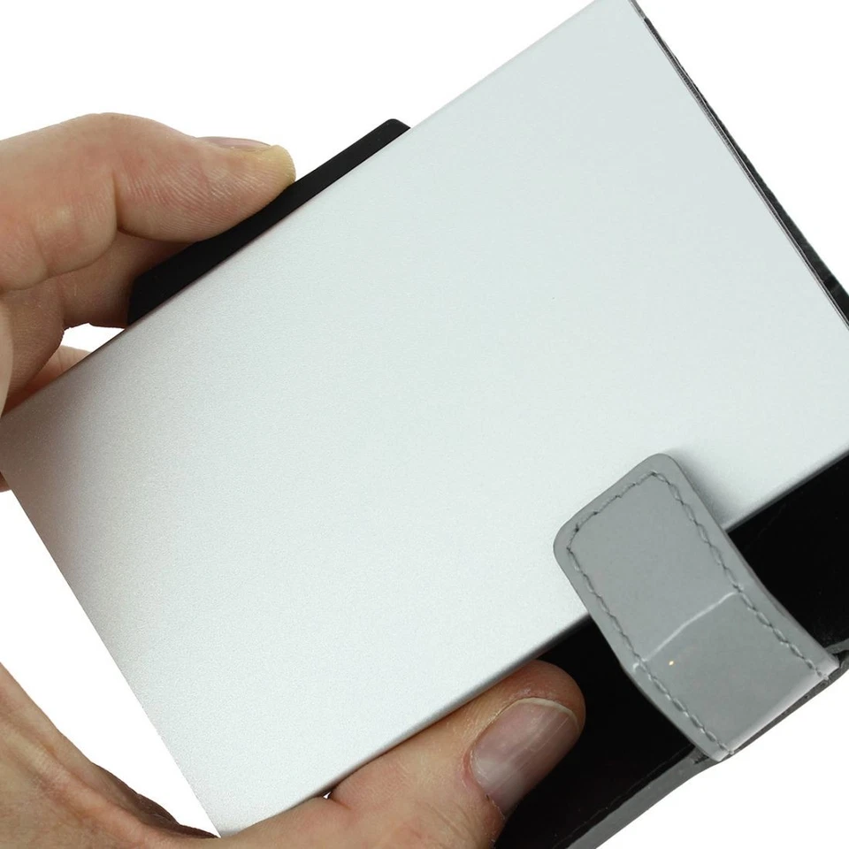 Ogon Designs. Porte carte. Cascade Wallet luxe SNAP, Aluminium. Gris nuage - Un - Photo 3/4