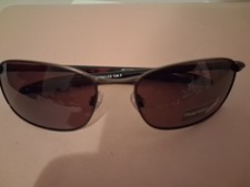 Polarized Aviator Sunglasses Brown Metal Frame Solid Pattern Men's Brown Lens