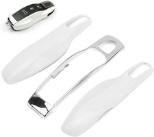 Car Key Case for 911 Boxste Fob Protector Cover Shell White Silver