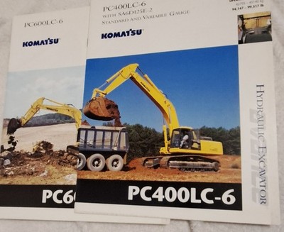 Komatsu Hydraulic Excavator 1999 & 2000. 2 Brochures