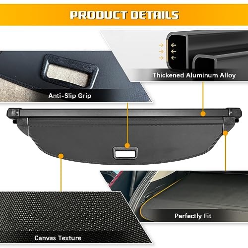 Cargo Cover for 2023 2024 2025 Mazda CX-50, Upgraded Retractable Rear Trunk - Picture 7 of 7