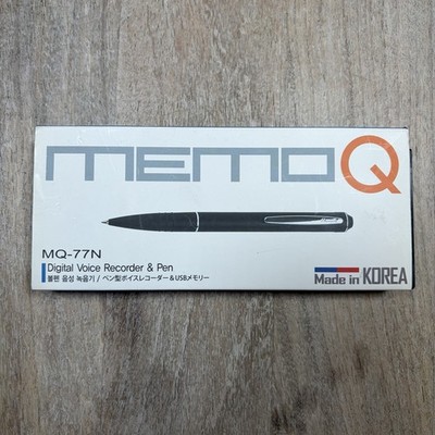 Memo Q ESO MQ-77(N) Digital Voice Recorder and Pen Black
