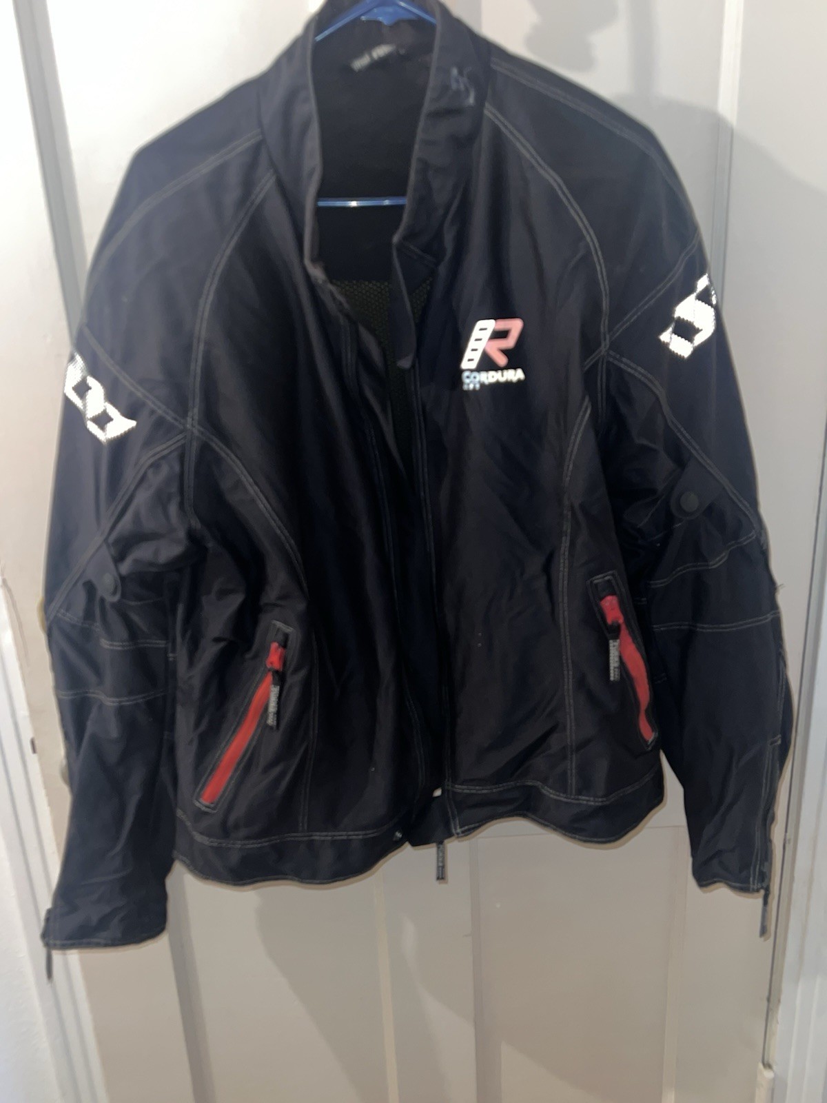 Rukka Cordura AFT Motorcycle Bike Jacket Black Armor Padded Size 56