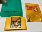Donkey Kong 64 (Nintendo 64, 1999) Authentic w/ Manual - Fully Tested