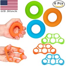 Finger Hand Exerciser Strengthener Wrist Forearm Grip Trainer Resistance Band