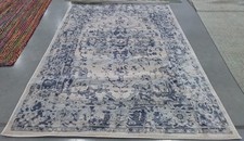 IVORY / NAVY 6'-0" x 9'-0" Back Stain Rug, Reduced Price 1172796461 CHL411A-6