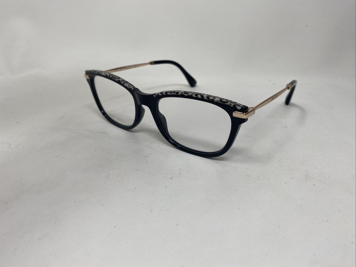 JIMMY CHOO 長方形フレムメカネ JC248 S5R JIMMY CHOO JC248 FP3 BLACK GOLD 53-18-145 EYEGLASSES +M15 | eBay