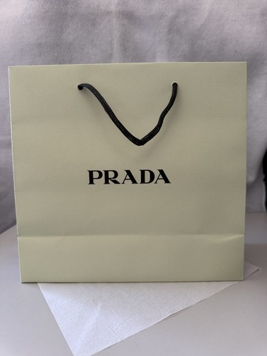 PRADA Beauty Bag Prada BEAUTY Grün/Schwarz Paperbag Einkaufstasche Geschenktüte Neu - Bild 3 von 3