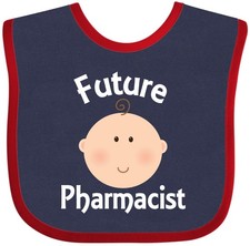 Inktastic Future Pharmacist Occupation Baby Bib Pharmacy Job Career Cute Kids