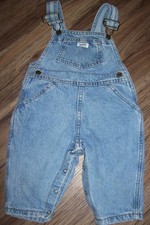 Toddler 12 M: Vintage BABY GUESS Denim OVERALLS: 5 Pocket 100 Cotton