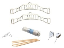 Victorian Traditional Kitchen Clothes Airer Dryer Pulley Kit White 1.8m Laths