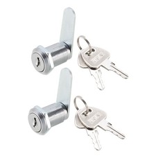 Cam Locks 25mm Cylinder Length Fits Max 5/8-inch Thick Panel Keyed Alike 2Set,