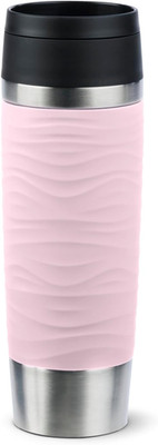 Emsa N20227 Travel Mug Wave Isolierbecher 0,5 Liter, Neuer Komfort-Schraubversch