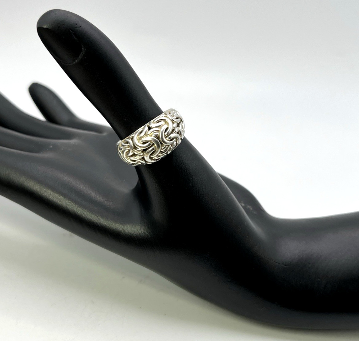 UPSCALE BYZANTINE solid sterling silver 925 size … - image 2