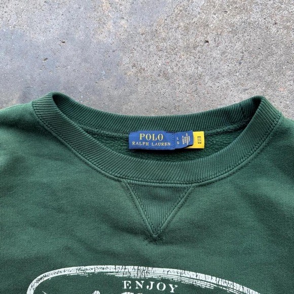 Polo Ralph Lauren Coffee Crewneck Sweatshirt size L image 5