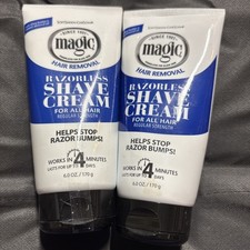 SoftSheen-Carson Magic Razorless Shaving Cream 6oz 2 Pack Fresh Scent