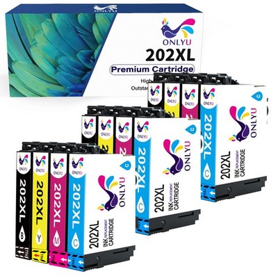 T202 202XL Ink Cartridges for Epson 202 XL WorkForce WF-2860 XP-5100 Printer Ink