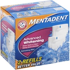 Mentadent Advanced Whitening Mint Toothpaste – 2 Refills, 10.5 oz