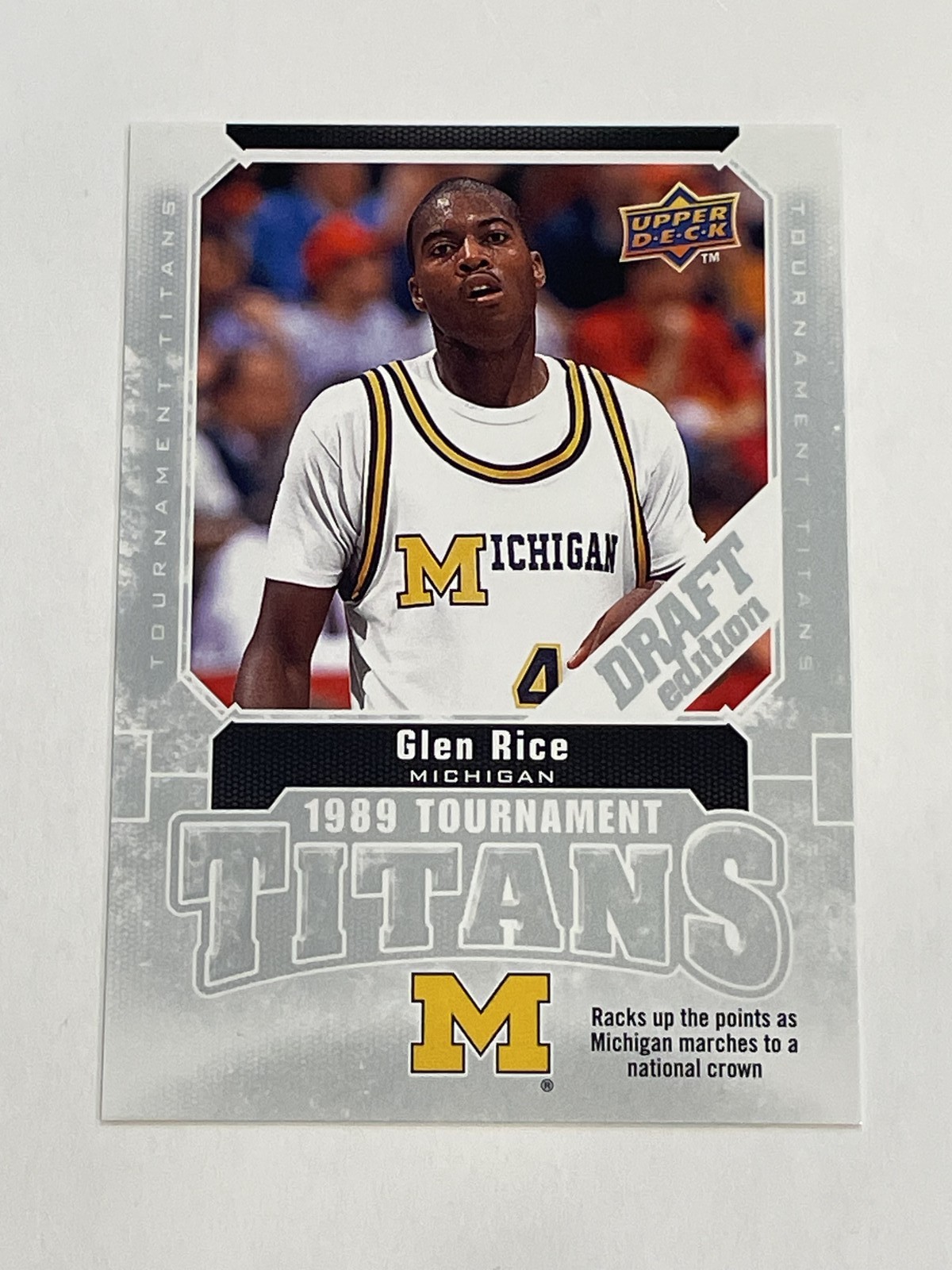 2009-10 Upper Deck Draft Basketball Tournament Titans - Glen Rice - Michigan