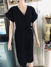 Woman’s Dress Design By ASOS Size 2 Black Wrap