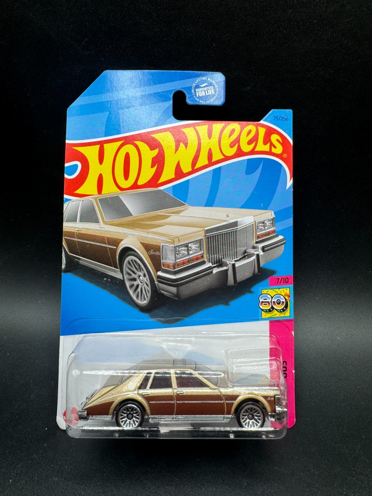 2023 Hot Wheels #75 HW: The '80s 7/10 '82 CADILLAC SEVILLE Gold O4