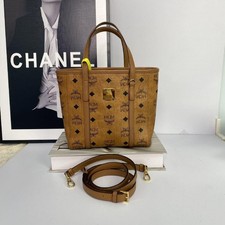 MCM Toni Classic Monogram Print Tote Crossbody Shopping Bag - Very Good #15FTCAK