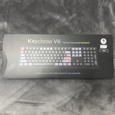 KeychronV6 Wired Custom Mechanical Keyboard , Full Size Layout BLACK