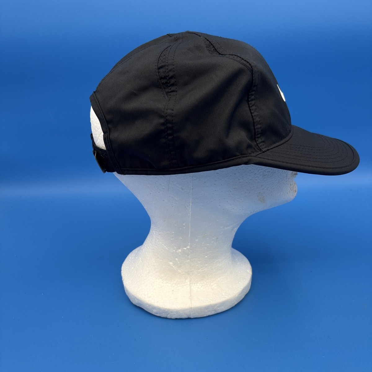 Nike Featherlight Dri- Fit Adjustable Black w/ White Swoosh  display picture 2