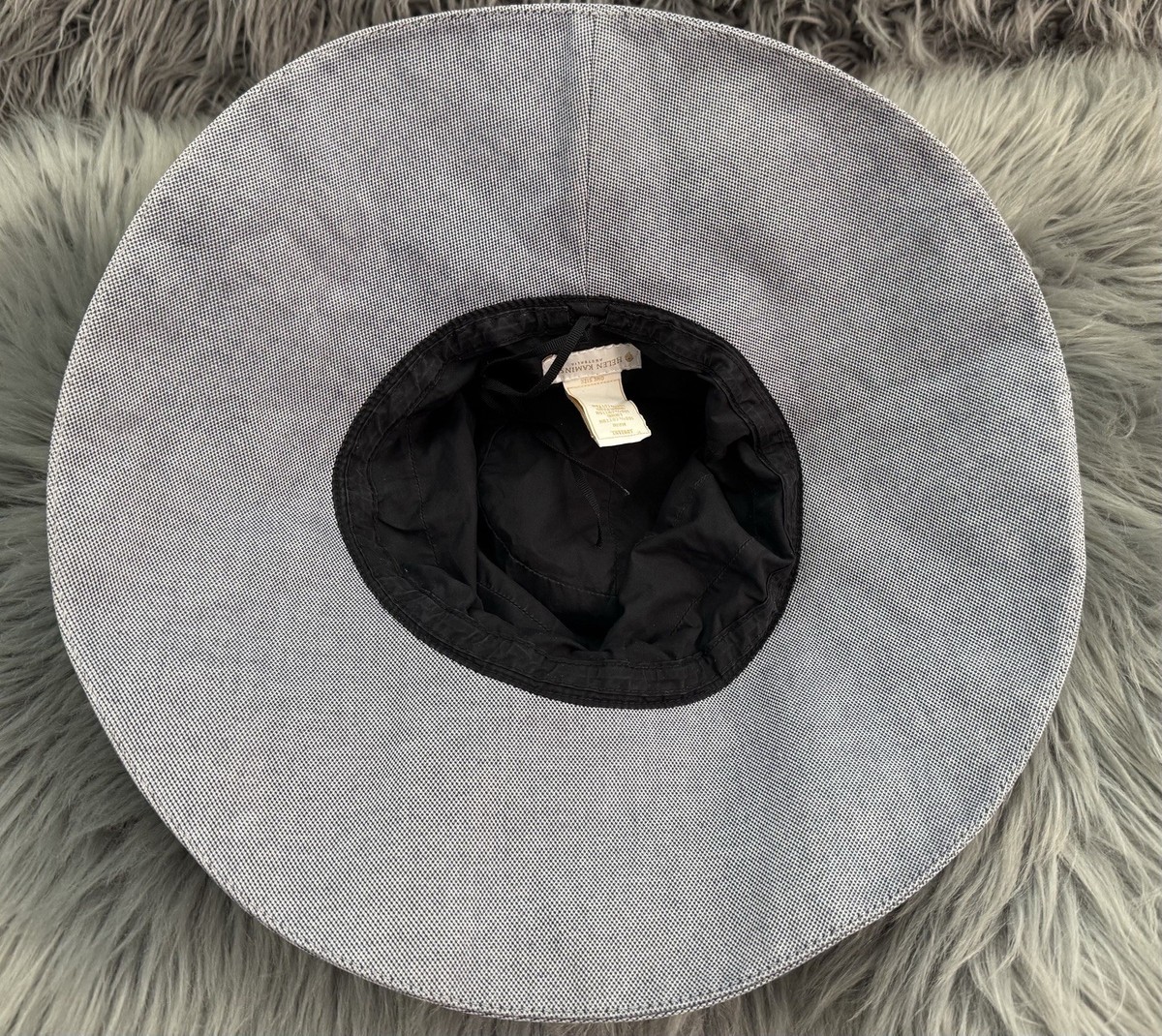 HELEN KAMINSKI Mossman Navy White Beach Hat Adjustable Womens Beach Newport Raffia Straw Sun Hat – Village Hat Shop main image 3