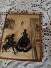 Vintage Framed Reverse Painted Bubble Glass 1930's Set Of 3 — photo 2