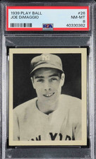 1939 Play Ball #26 Joe DiMaggio PSA NM-MT 8  New York Yankees  CENTERED  VSCARDS