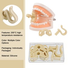 One Kit Dental Silicone Bite Block Rubber Mouth Props Opener Cheek Retractor CE
