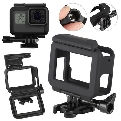 Protective Housing Case Mount w/ Soft Lens Cap Frame For GoPro Hero 5 6 7 Black