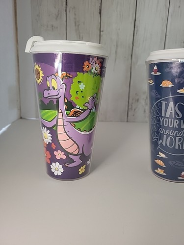 2 Disney Parks EPCOT Food & Wine Taste Your Way Around The World Tumbler Remy - Picture 2 of 7