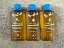 3 Pack Vacation Chardonnay Oil SPF 30 VEGAN Sunscreen oil 3.4oz Exp 8/26