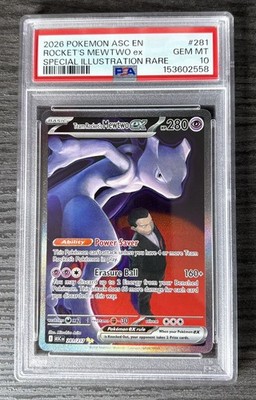 2026 Pokémon ASC Team Rocket’s MEWTWO ex – Special Illustration Rare ...