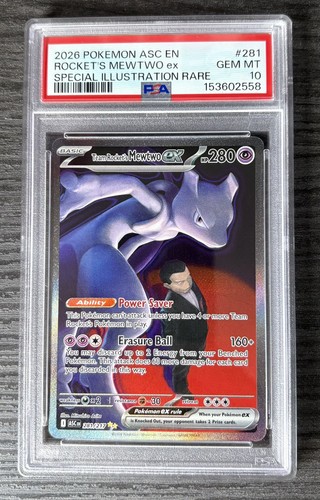 2026 Pokémon ASC Team Rocket’s MEWTWO ex – Special Illustration Rare ...