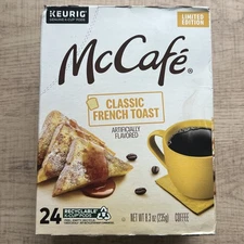 Keurig McCafe Classic French Toast K-Cup Coffee Pods 24 in box