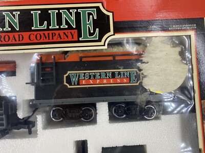 New Bright Western Line Frontier Railroad Company Battery Operated