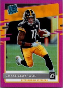 2020 Donruss Optic #177 Chase Claypool Pink