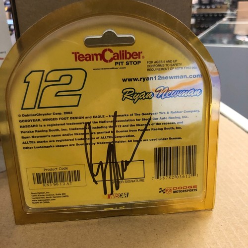 Ryan Newman #12 Alltel 2003 Dodge 1:64 Car Team Caliber Autographed on back - Picture 3 of 3